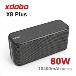 Haut-parleurs XDOBO X8 Plus 80W haut-parleur Bluetooth sans fil haute puissance TWS caisson de basses Portable extérieur étanche 3D stéréo 10400mAhCaixa De Som