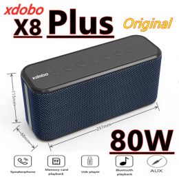 Haut-parleurs xdobo x8 plus haut-parleur Bluetooth 80W haute puissance extérieure imperméable Super-basse Subwoofer TWS Stéréo surround Colonne du système acotique