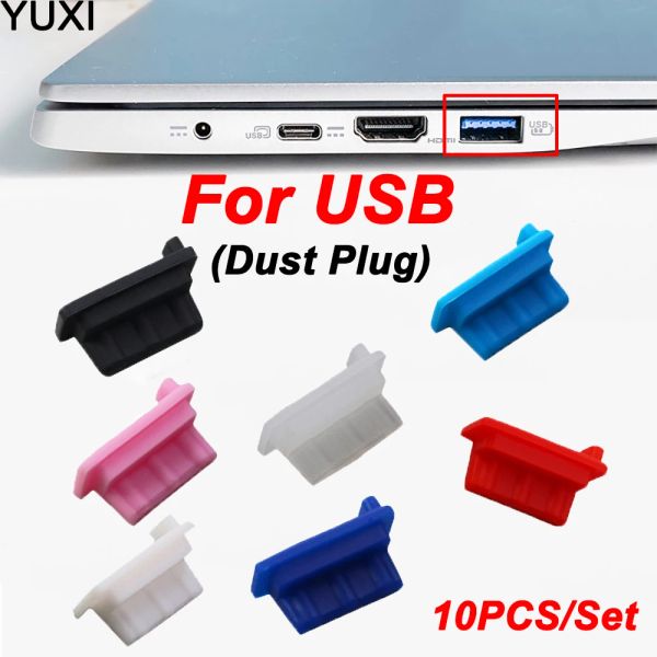 Haut-parleurs yuxi 10pc Chargeur de prise de poussière USB Port de couverture de port de bougie de trou USB POUR MASTER CAP CAPILLE DE DUSSION SILICONE Tablette PC Protector Tablet PC