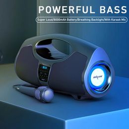 Haut-parleurs ZEALOT P1 haut-parleur Bluetooth sans fil karaoké 40W caisson de basses extérieur Super basse son stéréo Portable avec Microphone