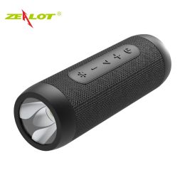 Haut-parleurs Zealot S22 Boombox Mini Alta Bluetoth Portable FM Wireless Enceinte LED + Power Library TF Card Prise en charge