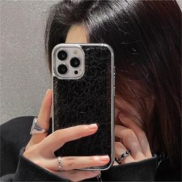 Specail uniek pu lederen eenvoudig is klassieke cases voor iPhone 14 pro max 14plus 13PromAx 12 11 xs xsmax 7 8 plus cover Apple iPhone coole coole geëlektroplateerde kleur