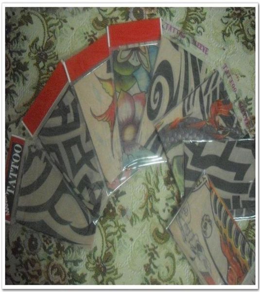 Spécial 80pcs Souppe nylonemporarytattoo Scoly Stocks Stocking Tatoo Sleeves Fake Tattoos Apparel 8519139