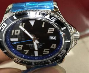 Special Brel Automatic Watch Men Case Silve Black Dial Band en acier inoxydable Super Ocean Mécanique Casaul montre Montre Homme307L1611113
