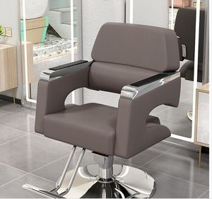 Chaise spéciale pour chaise de salon de coiffure et salon de coiffure chaise de coupe de cheveux réversible en acier inoxydable, mobilier de salon, chaise de barbier de salon