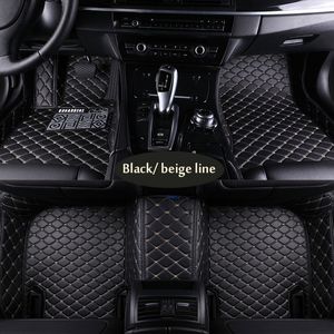 Tapis de plancher de voiture sur mesure pour Kia Sorento Sportage Optima K5 Forte Cerato K3 Cadenza Tapis de moquette en cuir imperméable