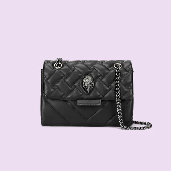 Sacs de créateurs spéciaux pour femmes Kurt Geiger plaqué Silver Metal Chain London Sac à embrayage Eagle Bonne capacité Multiple Style Heart En cuir à main Rainbow XB155 C4