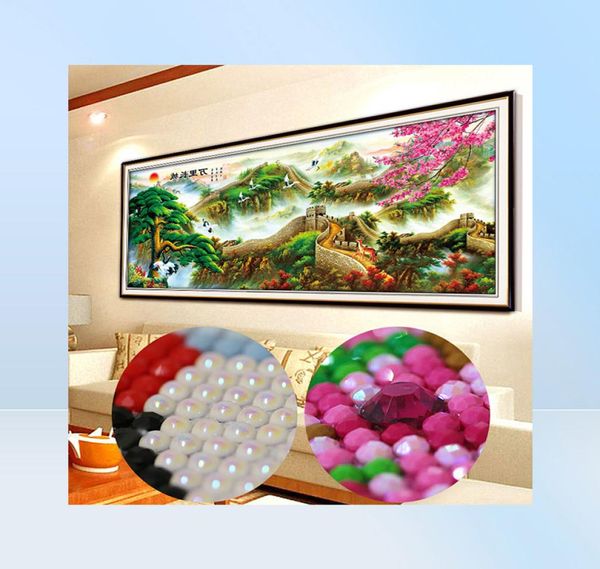 Kits de point de croix en diamant spécial Perles Perles de diamant Passerie Diy Painting Diamond 5d Décoration Great Wall 20115021534