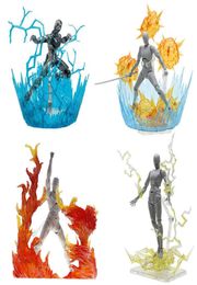 Modèle d'effet spécial Flame Lightning Dragon Decoration Effets Explosion Scène Figure d'action avec le support Toys5073011