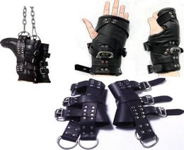 Ensembles d'outils de suspension spéciaux Pu Leather Hand Wrister Pied Ankle Suspende Belt Device Bondage Stracts BDSM Fetish Adult Sex Game5415113