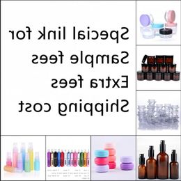 Speciale link voor monsterkosten Extra kosten Verzendkosten van plastic cosmetische potten Glas Perfume Spray Atomizer Bottle Obbbp