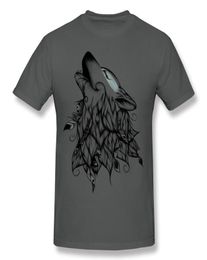 Special Men 100 Cotton The Wolf T -T -shirt Men Crew Neck Dark Blue Short Sleeve T -shirt Plus Size Custom T -T -shirt3386303