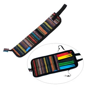 Speciale nationale stijl drumstick drumsticks Mallet Bag Case katoenmateriaal met hangende haken