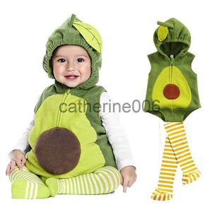 Speciale gelegenheden 0-18M baby meisje jongen avocado kostuum baby peuter hoodie bodysuit korte romper Purim Halloween kostuum met kousen x1004