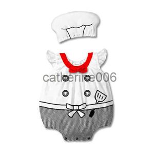 Occasions spéciales bébé garçons cuisinier chef Costume Cosplay barboteuses combinaisons pour bébé enfant en bas âge court été Halloween fête d'anniversaire déguisement x1004