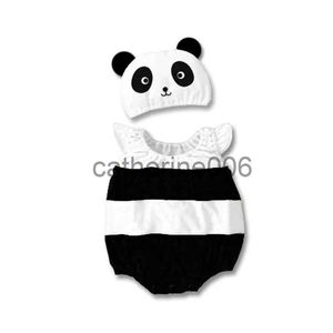 Occasions spéciales Bébé Garçons Costume de Panda Mignon Cosplay Barboteuses Combinaison pour Bébé Enfant Court Été Halloween Fête d'anniversaire Déguisement x1004