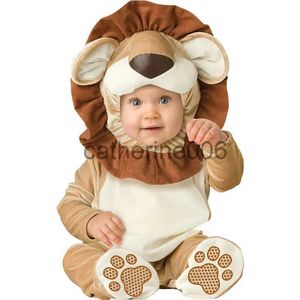 Occasions spéciales Dessin animé Petit Roi des Bêtes Lion Costume Barboteuse Combinaison pour Bébé Garçon Infantile Enfant en Bas Âge Tenue d'Hiver Pyjama Flanelle Confortable 0-36M x1004