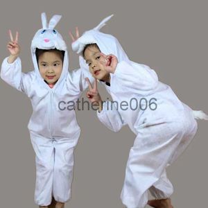 Occasions spéciales Enfants Enfants Fille Garçon Animal Lapin Blanc Costume Cosplay Combinaison Halloween Pâques Cosplay Costumes pour Enfants x1004