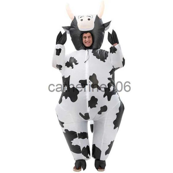 Occasions spéciales Costume de vache gonflable mignon, accessoires de spectacle, Costumes à porter sur tout le corps, Costumes de fête à la ferme sur le thème de Pâques x1004