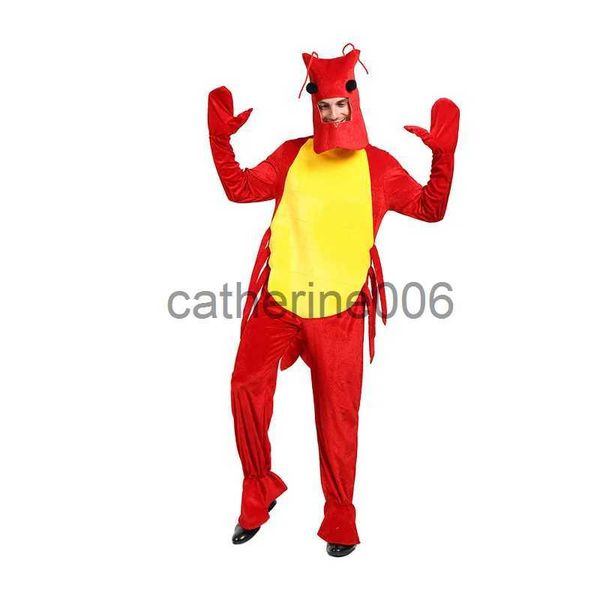 Occasions spéciales drôle adulte homard Cosplay Halloween Costumes hommes unisexe Restaurant événements homard rôle Cosplay combinaison scène Performance x1004