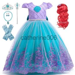 Speciale Gelegenheden Meisjes Prinses Kleine Zeemeermin Ariel Jurk Kinderen Cosplay Kostuum Kinderen Halloween Verjaardagsfeestje Kleding Zomer Jurk Meisje x1004