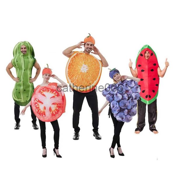 Ocasiones especiales Halloween Adulto Divertido Cosplay Fruta Vegetal Disfraz Plátano Carnaval Vestir Traje Pareja Fiesta Purim Disfraces Espectáculo de escenario x1004