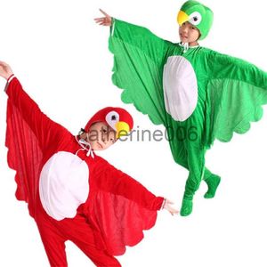 Occasions spéciales Halloween Cosplay Costumes pour enfants Animal dessin animé oiseau perroquet combinaison couvre-chef enfants fête Performance Costumes x1004