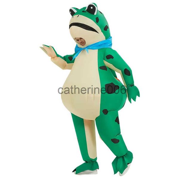 Occasions spéciales Costume gonflable de grenouille chaude costumes robe Anime Cosplay noël carnaval Halloween Costume de fête pour adulte jeu de rôle x1004