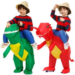 Speciale gelegenheden Kinderen Kind opblaasbaar dinosaurus Kostuum Anime Halloween Purim Party Cosplay Ansplay Animal Suit jurk Dino voor jongensmeisjes 220908