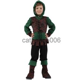 Occasions spéciales Enfants Enfant Archer Médiéval Chasseur Robin des Bois Costume pour Garçons Halloween Pourim Carnaval Fête Mardi Gras Tenue Disfraces x1004