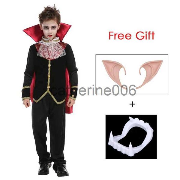 Ocasiones especiales Niños Niño Miedo Gótico Niños Vampiro Disfraces de Drácula Halloween Purim Carnaval Juego de rol Horrible Fiesta Vestir Umorden x1004