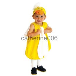 Speciale gelegenheden Kinderen Peuter Baby Mooie gele eend Ducky-kostuum Cosplay voor babymeisjes Jongens Halloween Purim Nieuwjaar Carnaval Feestoutfit x1004
