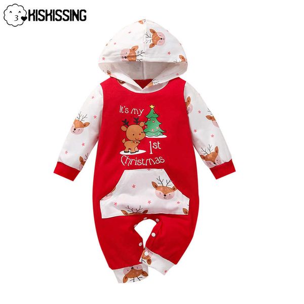 Occasions spéciales KISKISSING Noël Barboteuse Bébé Body Automne Vêtements Infant Jumpsuit Winter Party Combishort Vacances Nouveau-Né Garçons Filles Barboteuse T221014