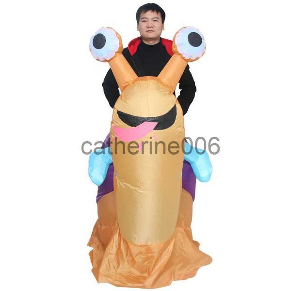 Costume gonflable d'escargot pour Occasions spéciales, Costume amusant, vêtements de fête d'halloween, robe fantaisie pour adulte x1004