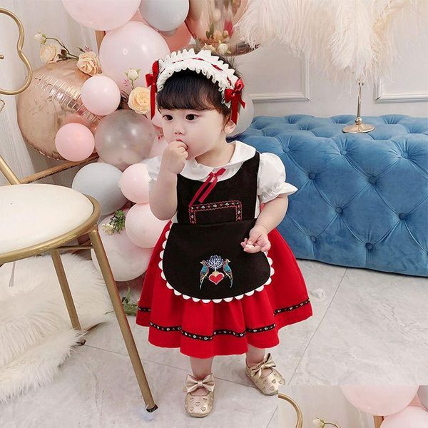 Occasions spéciales Ocns spéciaux bébé princesse robe enfants Oktoberfest Costumes allemand enfants fille bière femme de chambre Heidi Costume bavarois Dir Dhebv