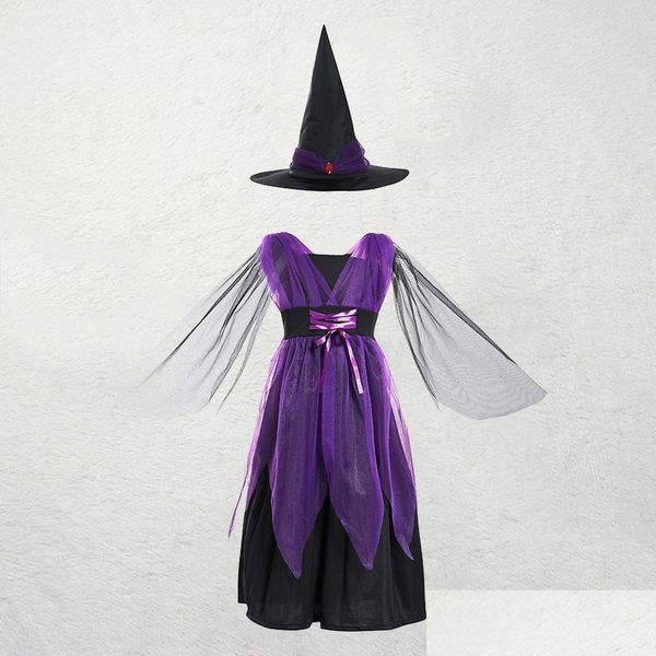 Occasions spéciales Ocns spéciaux Halloween Costume pour enfants bébé filles enfants sorcière fille cosplay carnaval fête princesse fantaisie robe U Dhvwf