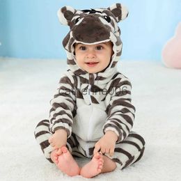 Speciale gelegenheden Umorden Animal Zebra kostuum Romper Jumpsuit Onesie voor baby peuter 0-24M 24-36M Halloween verjaardag Purim Fantasia kleding x1004