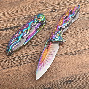 Speciale aanbieding Assisted Fast Open Flipper Folding Blade Mes 7Cr17mov Titanium Coated Blade Roestvrij staal Handvat EDC Pocket Messen