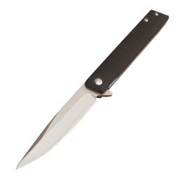 Speciaal aanbod BK256 Flipper Vouwmes 8Cr13Mov Satin Drop Point Blade G10/Wood met roestvrijstalen plaathandgreep Outdoor camping messen