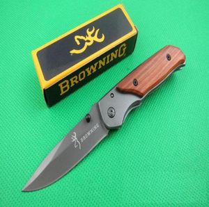 Oferta especial Browning 338 332 Cuchillo plegable de bolsillo Camping Outdoor Senderismo Pequeños cuchillos de cuchillo plegables con paquete de caja de papel original3235151