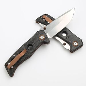 Oferta especial CK 273-3 Cuchillo plegable de alta calidad MAGNACUT Hoja de punto de caída de lavado de piedra Fibra de carbono con mango de hoja de acero Cuchillos de bolsillo EDC para acampar al aire libre