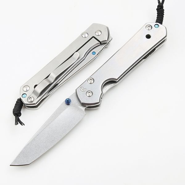 Oferta especial Clásico Sebenza 21 Cuchillos pequeños CR Cuchillos plegables 5CR15Mov 58HRC Lavado de piedra Tanto Hoja Mango de acero inoxidable EDC Cuchillos de regalo de bolsillo