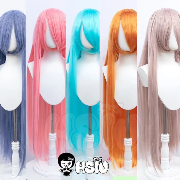 Offre spéciale Cosplay longue fibre synthétique Anime Party 44 couleurs 100 cm coloré bouchon gratuit 240113