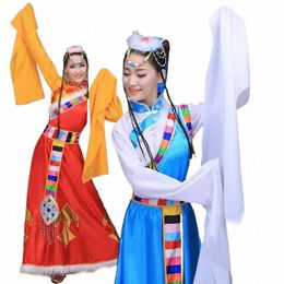 Speciale Aanbieding Danskostuums Chinese Tibetaanse Folk Kleding Mouwen Toneelkostuum Natal Yangko voor 150 cm-175 cm Hoogte U300 #