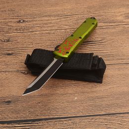 Special Offer G1237 Zombie Automatic Tactical Knife D2 Black Tanto Point Blade 6061-T6 Handle EDC Pocket Knives With Nylon Sheath