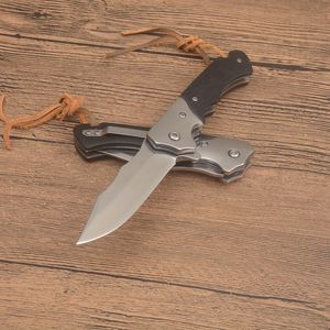 Speciale aanbieding G4261 Assisted Flipper Folding Knife 440C Satin Drop Point Blade Staal met houten handgreep Outdoor camping wandelvissen Survival EDC Pocket Knives