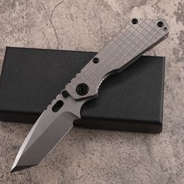 Speciale aanbieding High End ST SNG zakmes D2 Stone Wash Tanto Point Blade CNC TC4 handgreep van titaniumlegering Kogellagerring EDC-zakmessen