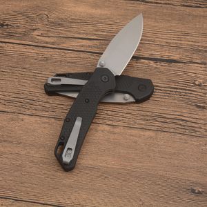 Oferta especial KS 2037 Cuchillo plegable asistido D2 Lavado de piedra Hoja de punto de caída Mango GFN Acampar al aire libre Senderismo EDC Carpeta de bolsillo Cuchillos con caja al por menor