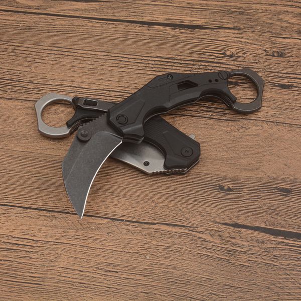 Offre spéciale KS2064 Karambit Knife 8CR13mov Satin / Stone Wash Blade G10 Handle Pliage Clawing Couteaux Tactical Couteaux Tactical Box