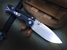 Speciale aanbieding Ad-15 Survival Tactical Folding Mes S35VN Drop Point Satin Blade Black G10 + T6061 Aluminium handvat